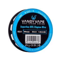 VandyVape KA1 Superfine MTL Clapton Wire 30ga+38ga - 10ft - 8.53ohm/ft