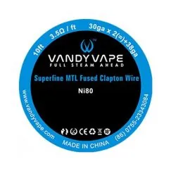 Σύρμα N80 / NI80 Superfine MTL Fused Clapton Vandy Vape