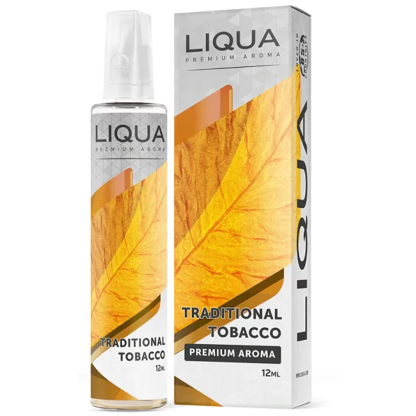 Liqua Traditional Tobacco 12ml/60ml Bottle flavor